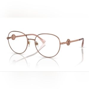 New Versace 1288 1412 - Rose Gold Eyeglasses Frames Oval 54-18-140 mm